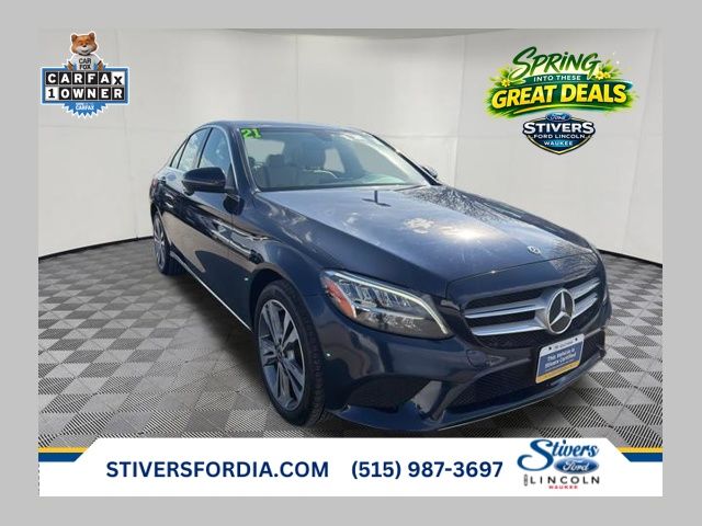 Blue 2021 Mercedes-Benz C-Class C 300 Sedan 4MATIC Sedan All-Wheel Drive 9-Speed Automatic