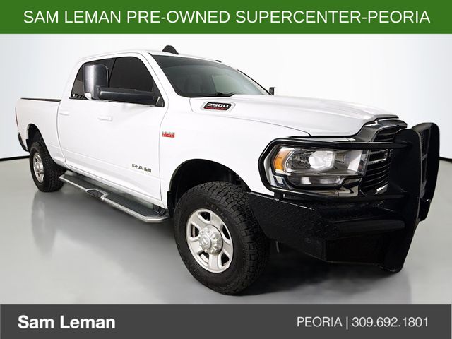 Bright White Clearcoat 2021 RAM 2500 Pickup Truck Four-Wheel Drive 8-Speed Automatic
