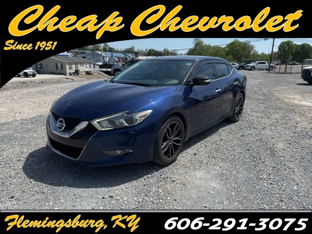 Deep Blue Pearl 2016 Nissan Maxima SV Sedan Front-Wheel Drive Continuously Variable Transmission
