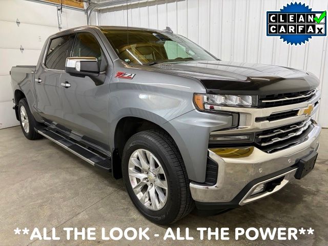 Gray (Satin Steel Metallic) 2020 Chevrolet Silverado 1500 Pickup Truck Four-Wheel Drive Automatic