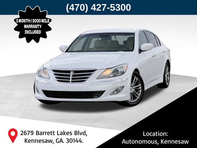 Casablanca White 2014 Hyundai Genesis Sedan 8-Speed Automatic