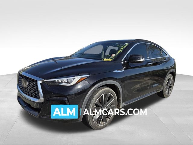 Mineral Black 2022 INFINITI QX55 Essential AWD SUV / Crossover All-Wheel Drive Continuously Variable Transmission