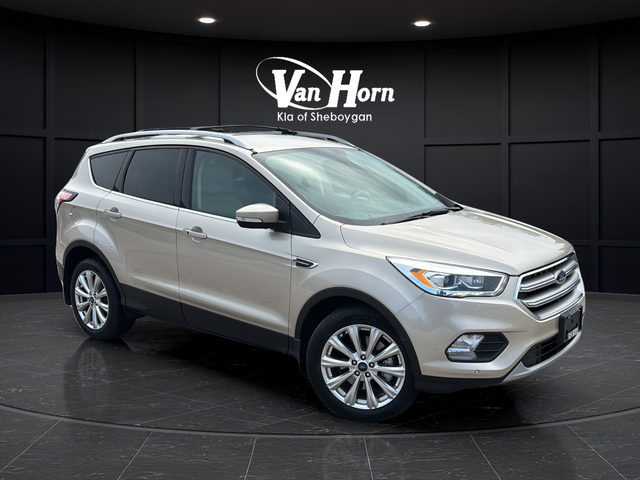 White Gold Metallic 2017 Ford Escape Titanium AWD SUV / Crossover All-Wheel Drive 6-Speed Automatic