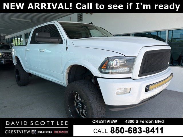 Bright White Clearcoat 2014 RAM 2500 Laramie Longhorn Crew Cab 4WD Pickup Truck Four-Wheel Drive 6-Speed Automatic