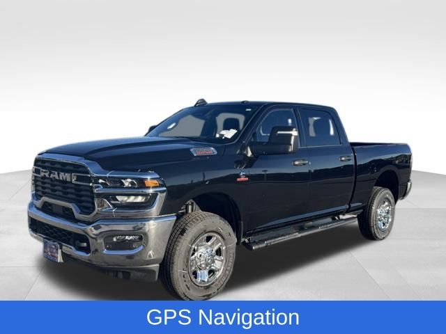 Diamond Black Crystal Pearlcoat 2025 RAM 2500 Tradesman Crew Cab 4WD Pickup Truck Four-Wheel Drive 8-Speed Automatic