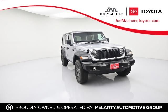 Silver Zynith Clearcoat 2024 Jeep Wrangler Sport S 4-Door 4WD SUV / Crossover Four-Wheel Drive 8-Speed Automatic