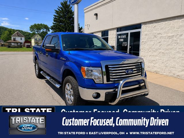 Blue Flame Metallic 2012 Ford F-150 XLT SuperCrew 4WD Pickup Truck Four-Wheel Drive 6-Speed Automatic
