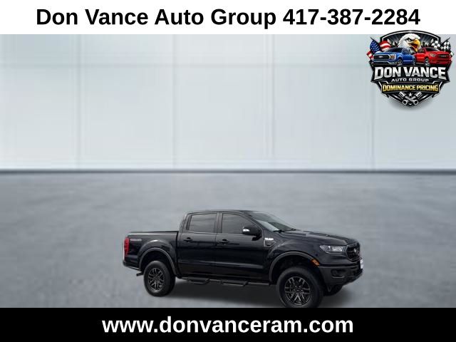 Shadow Black 2022 Ford Ranger Lariat SuperCrew 4WD Pickup Truck Four-Wheel Drive Automatic