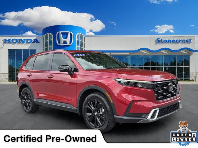 Radiant Red 2026 Honda CR-V Hybrid SUV / Crossover All-Wheel Drive Continuously Variable Transmission