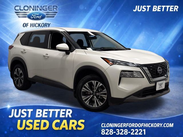 Pearl White Tricoat 2023 Nissan Rogue SV AWD SUV / Crossover All-Wheel Drive Continuously Variable Transmission