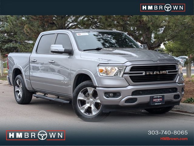 Billet Silver Metallic Clearcoat 2022 RAM 1500 Laramie Crew Cab 4WD Pickup Truck Four-Wheel Drive 8-Speed Automatic