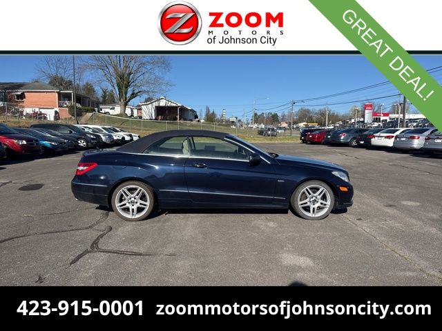 Blue 2012 Mercedes-Benz E-Class Convertible Rear-Wheel Drive 7-Speed Automatic