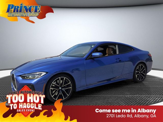 Portimao Blue Metallic 2021 BMW 4 Series Coupe Rear-Wheel Drive 8-Speed Automatic
