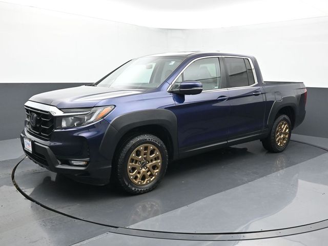 Blue 2023 Honda Ridgeline RTL AWD Pickup Truck All-Wheel Drive 9-Speed Automatic
