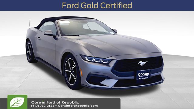 Gray Metallic 2025 Ford Mustang EcoBoost Premium Convertible RWD Convertible Rear-Wheel Drive Automatic