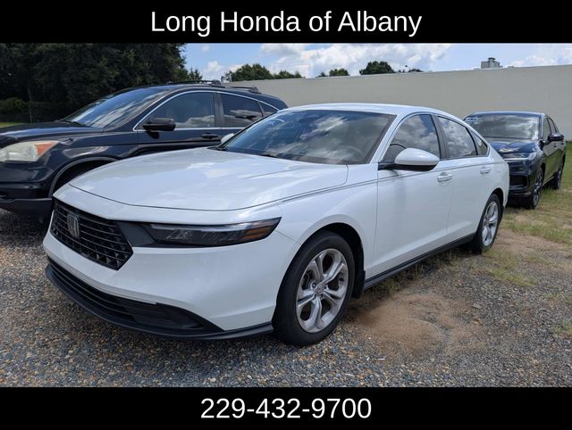 Platinum White Pearl 2024 Honda Accord Sedan Front-Wheel Drive Continuously Variable Transmission