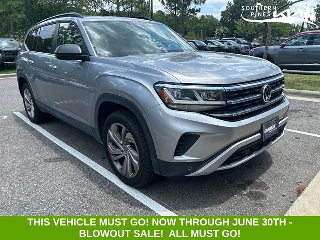 Silver Metallic 2021 Volkswagen Atlas SUV / Crossover All-Wheel Drive 8-Speed Automatic