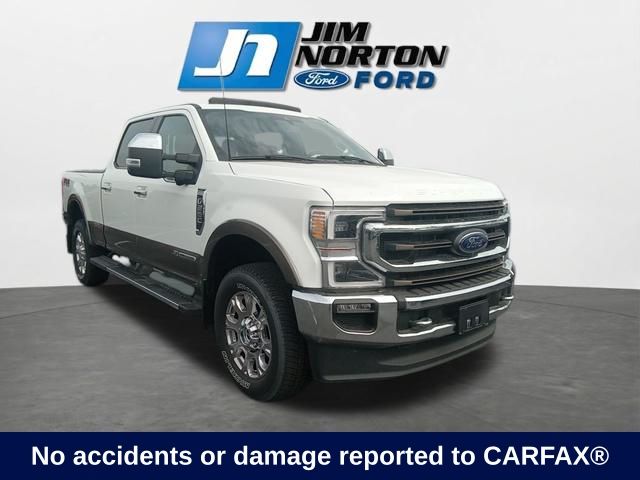 Brown 2022 Ford F-250 Super Duty King Ranch Crew Cab 4WD Pickup Truck Four-Wheel Drive Automatic