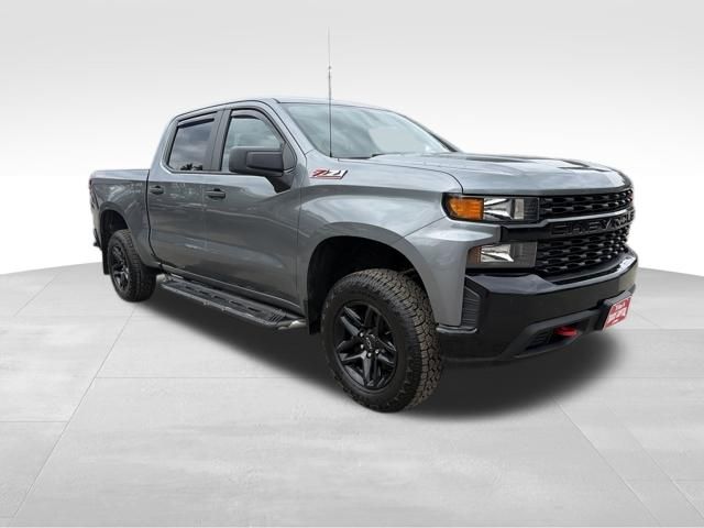 Gray (Satin Steel Metallic) 2019 Chevrolet Silverado 1500 Pickup Truck Four-Wheel Drive 6-Speed Automatic Overdrive