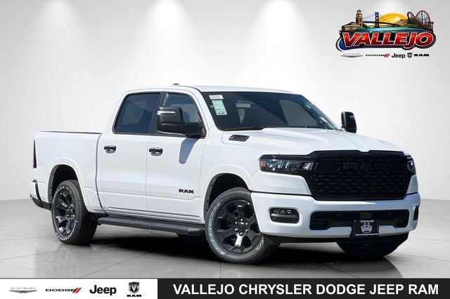Bright White Clearcoat 2026 RAM 1500 Big Horn Crew Cab 4WD Pickup Truck Four-Wheel Drive 8-Speed Automatic