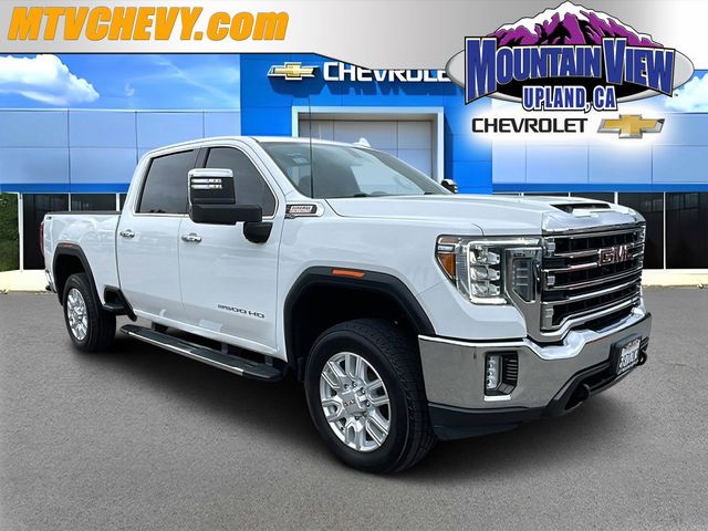 Summit White 2021 GMC Sierra 2500HD SLT Crew Cab 4WD Pickup Truck Four-Wheel Drive Automatic