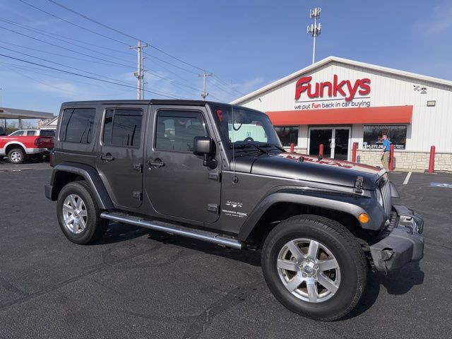 Gray (Granite Crystal Metallic Clearcoat) 2018 Jeep Wrangler JK Unlimited Sahara 4WD SUV / Crossover Four-Wheel Drive 5-Speed Automatic