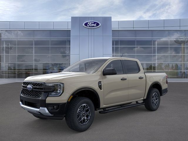 Desert Sand 2025 Ford Ranger XLT SuperCrew 4WD Pickup Truck Four-Wheel Drive Automatic