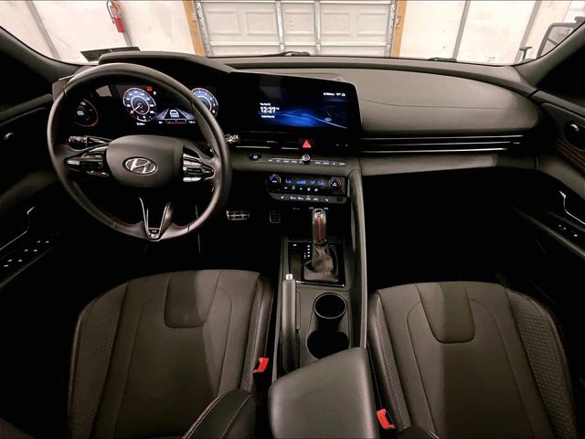 2023 Hyundai Elantra N Line White at Klick Lewis Buick Chevrolet