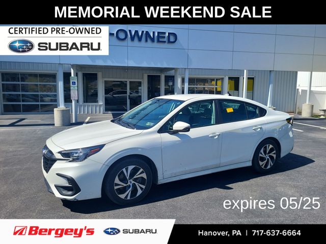Crystal White Pearl 2024 Subaru Legacy Premium AWD Sedan All-Wheel Drive Continuously Variable Transmission