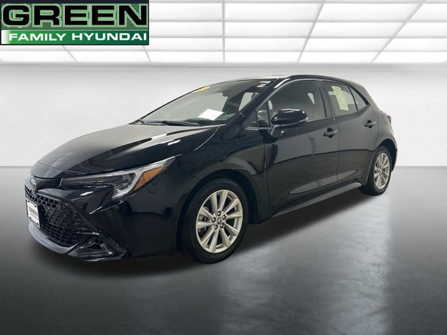 Midnight Black Metallic 2023 Toyota Corolla Hatchback Hatchback Front-Wheel Drive Continuously Variable Transmission