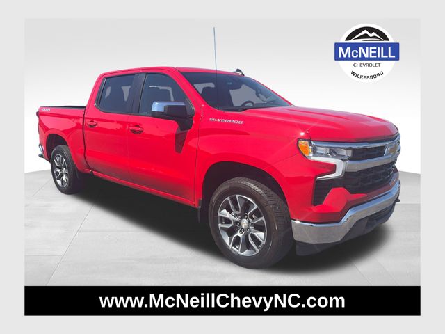 Red Hot 2024 Chevrolet Silverado 1500 LT Crew Cab 4WD Pickup Truck Four-Wheel Drive 8-Speed Automatic