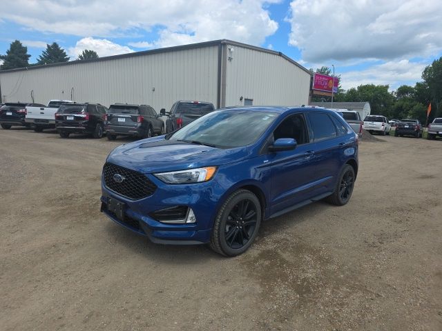 2021 Blue Metallic Ford Edge ST Line AWD SUV