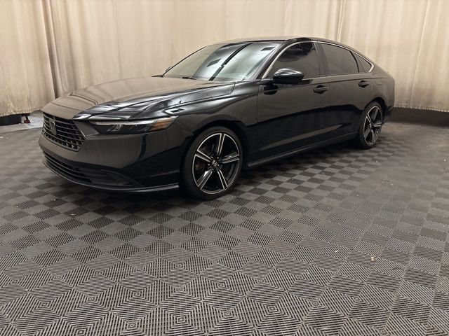 Crystal Black Pearl 2024 Honda Accord Hybrid Sedan Front-Wheel Drive Continuously Variable Transmission