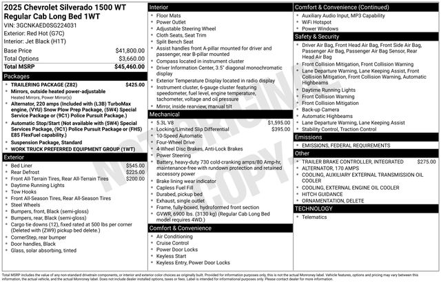 2025 Chevrolet Silverado 1500 WT photo