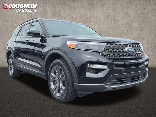 Agate Black Metallic 2024 Ford Explorer XLT AWD SUV / Crossover All-Wheel Drive Automatic