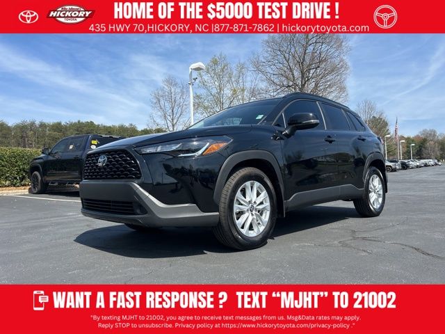 Jet Black 2024 Toyota Corolla Cross LE FWD SUV / Crossover Front-Wheel Drive Continuously Variable Transmission