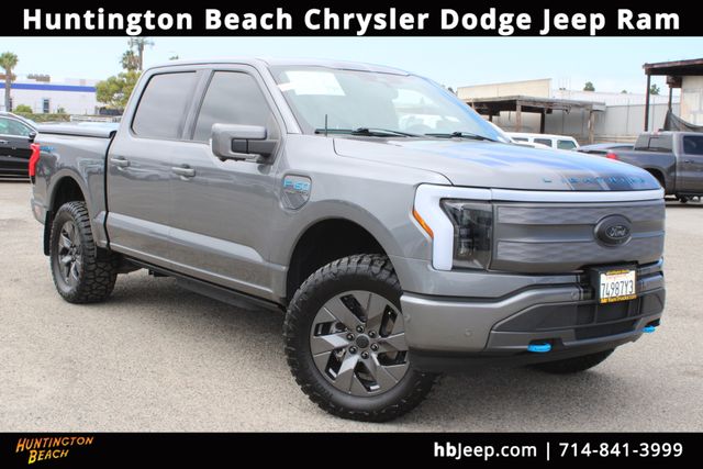 Carbonized Gray Metallic 2023 Ford F-150 Lightning Pickup Truck All-Wheel Drive Automatic