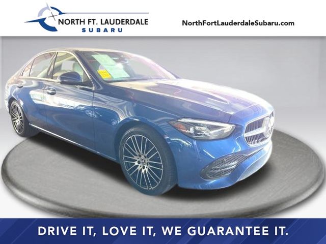 Blue Metallic 2023 Mercedes-Benz C-Class Sedan Rear-Wheel Drive 9-Speed Automatic