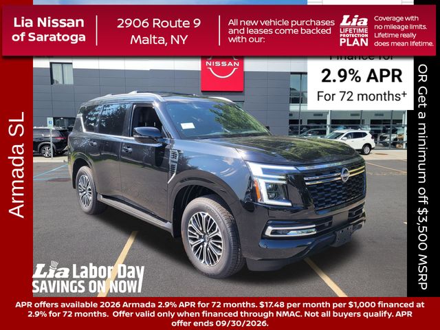 Super Black 2026 Nissan Armada SUV / Crossover Four-Wheel Drive 9-Speed Automatic