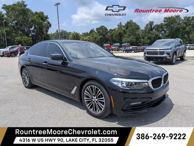 Jet Black 2017 BMW 5 Series Sedan Rear-Wheel Drive 8-Speed Automatic