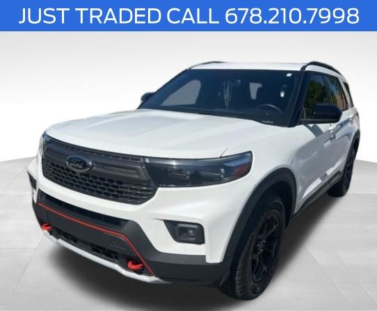 Star White Metallic Tri-Coat 2023 Ford Explorer Timberline AWD SUV / Crossover All-Wheel Drive Automatic