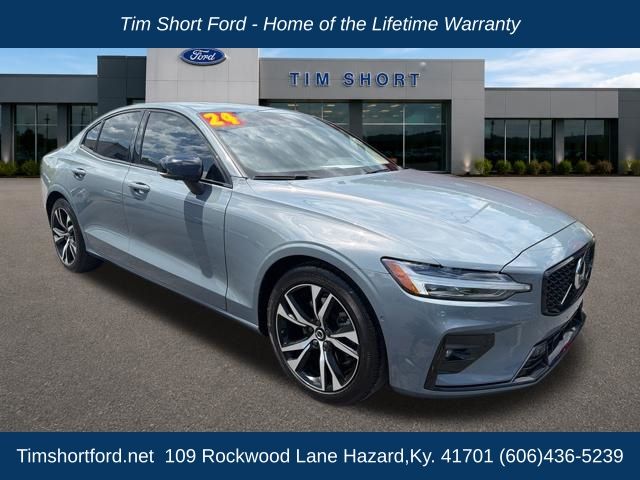 Gray 2024 Volvo S60 Sedan All-Wheel Drive Automatic