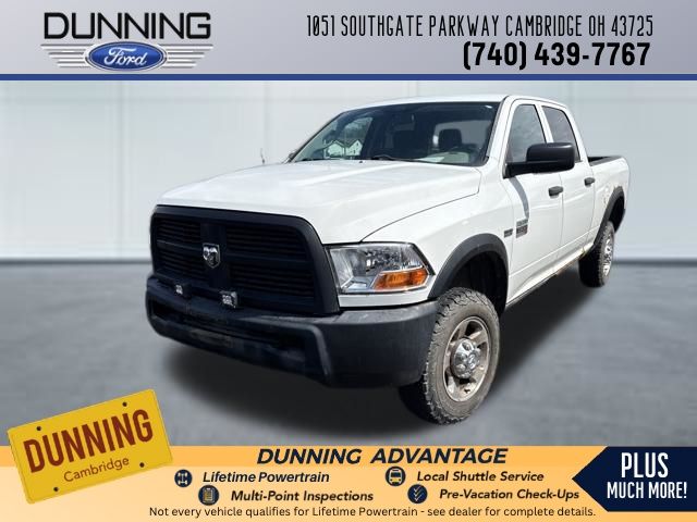 Bright White Clearcoat 2012 RAM 2500 ST Crew Cab 4WD Pickup Truck Four-Wheel Drive 6-Speed Automatic