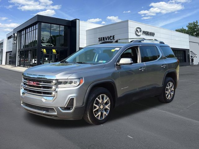 Gray (Satin Steel Metallic) 2021 GMC Acadia SUV / Crossover Four-Wheel Drive 9-Speed Automatic