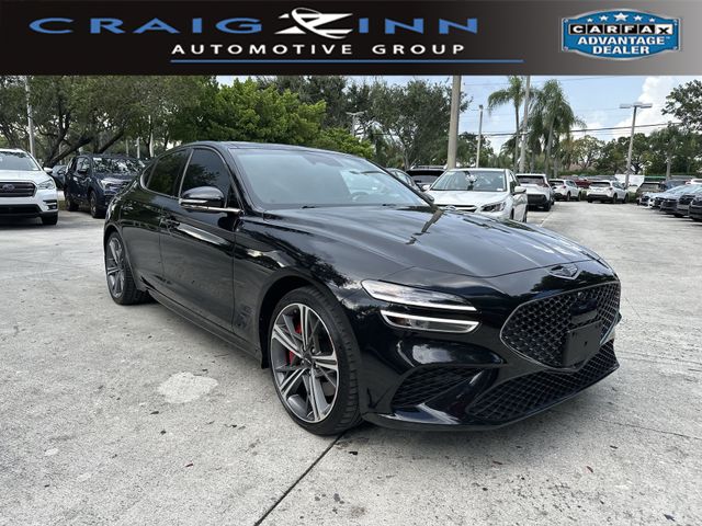Black 2025 Genesis G70 Sedan Rear-Wheel Drive 8-Speed Automatic