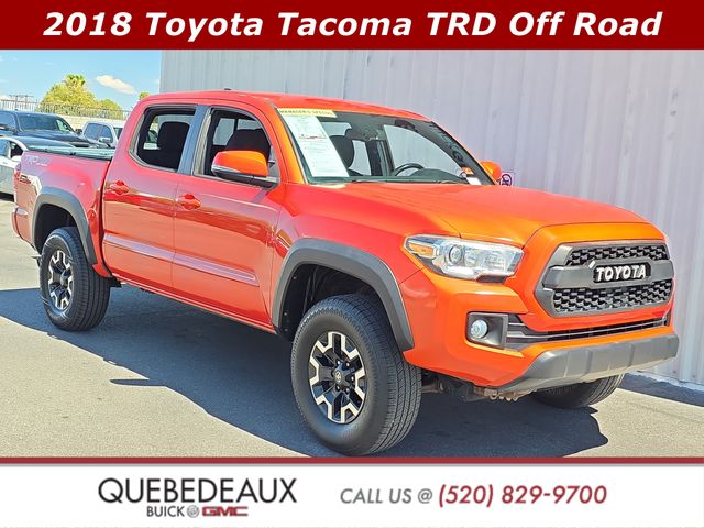 Inferno Red 2018 Toyota Tacoma Pickup Truck Four-Wheel Drive 6-Speed Automatic