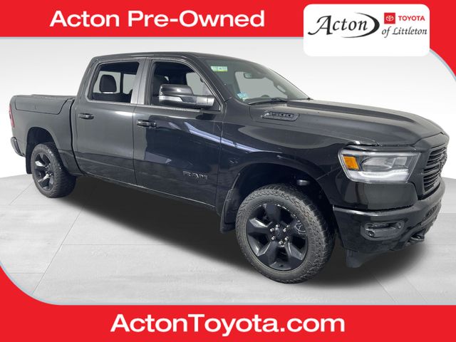 Diamond Black Crystal Pearlcoat 2019 RAM 1500 Big Horn Crew Cab 4WD Pickup Truck Four-Wheel Drive 8-Speed Automatic