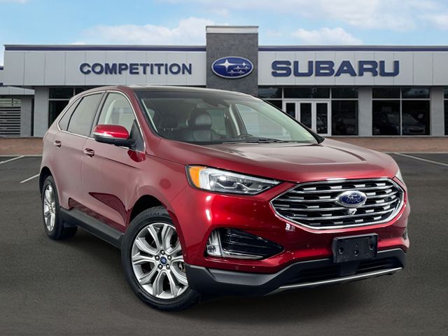 Ruby Red Metallic 2019 Ford Edge SUV / Crossover All-Wheel Drive 8-Speed Automatic