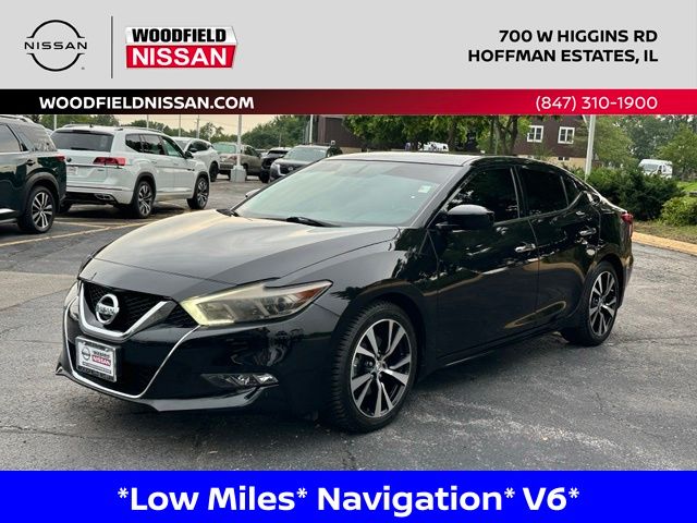 Super Black 2018 Nissan Maxima Sedan Front-Wheel Drive Continuously Variable Transmission