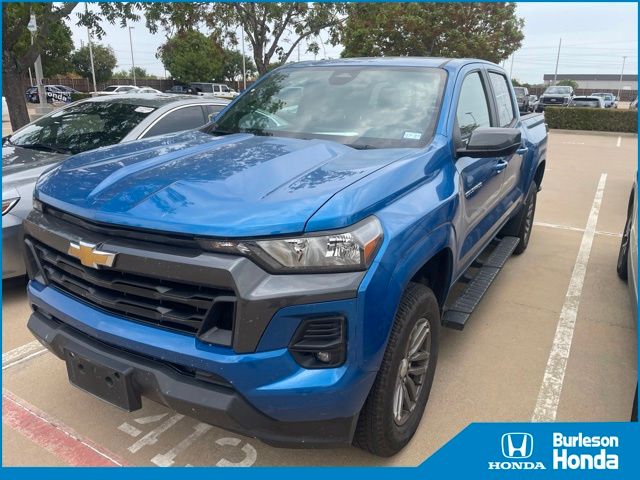 Glacier Blue Metallic 2023 Chevrolet Colorado Pickup Truck Four-Wheel Drive 8-Speed Automatic